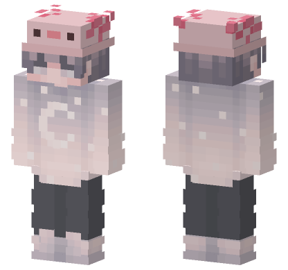 Boy Axolotl Minecraft Bedrock skin