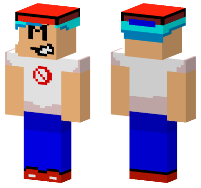 Boyfriend Friday Night Funkin Minecraft Bedrock skin