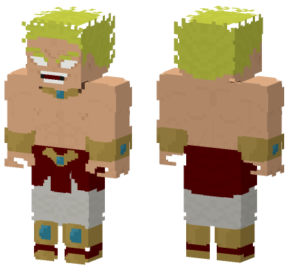 Broly Dragon Ball Minecraft Bedrock skin