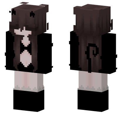 Brown Bear Maid Outfit Minecraft Bedrock skin