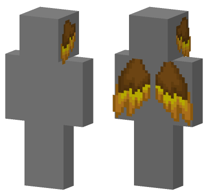 Brown Feather Wings Minecraft Bedrock skin