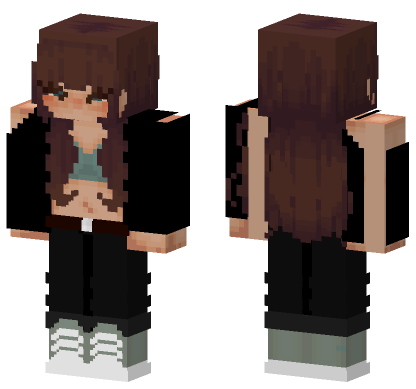 Brown Hair Girl 5909282 Minecraft Bedrock skin