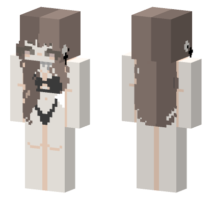 Brown Hair Girl Bikini Minecraft Bedrock skin