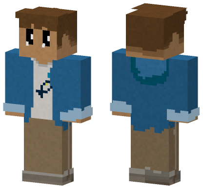 Brown Haired Boy Minecraft Bedrock skin