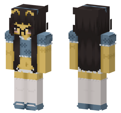 Brown Haired Girl Minecraft Bedrock skin