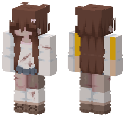 Brown Haired Girl Minecraft Bedrock skin