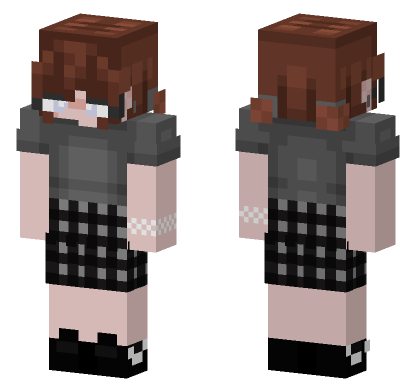 Brown Haired Girl Minecraft Bedrock skin