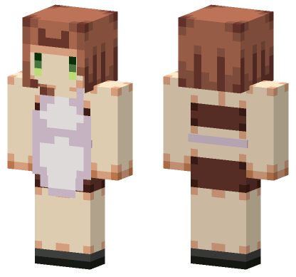 Brown Haired Villager Minecraft Bedrock skin