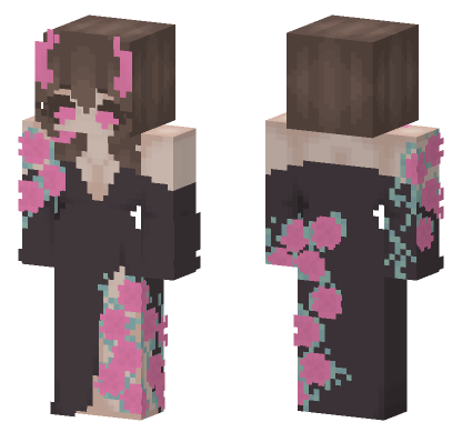 Brown Roses Minecraft Bedrock skin