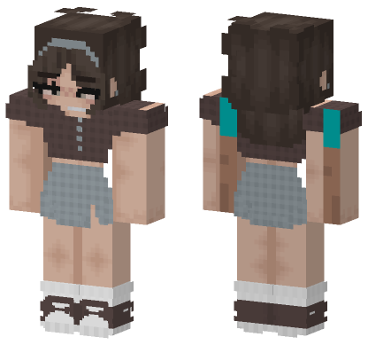 Brown Top Outfit Minecraft Bedrock skin