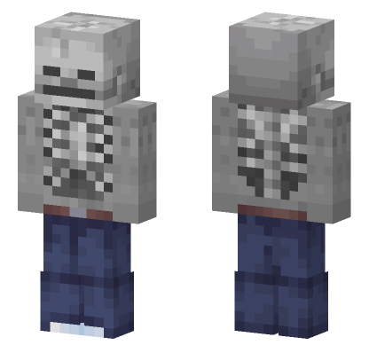 Buff Skeleton Minecraft Bedrock skin