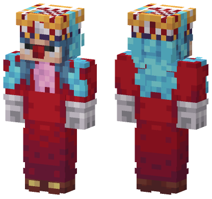 Buggy Clown Skin Minecraft Bedrock skin