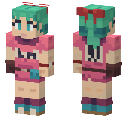 Bulma Youth Minecraft Bedrock skin
