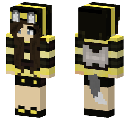 Bumblebee Girl Outfit Minecraft Bedrock skin
