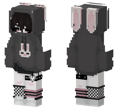 Bunny Boy Hoodie Minecraft Bedrock skin