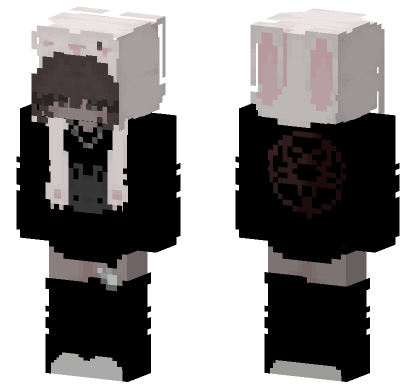 Bunny Girl Outfit Minecraft Bedrock skin