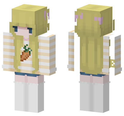 Bunny Girl Outfit Minecraft Bedrock skin