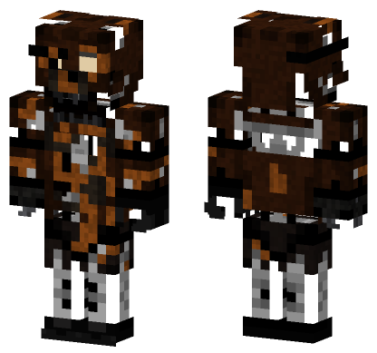 Burnt Foxy FNAF VR Minecraft Bedrock skin