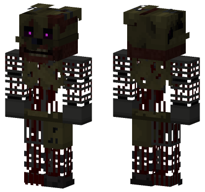 Burntrap Five Nights At Freddy's Minecraft Bedrock skin