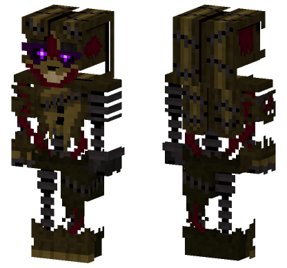 Burntrap Pizza Animatronic Minecraft Bedrock skin