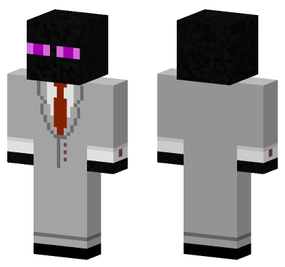 Business Enderman Minecraft Bedrock skin