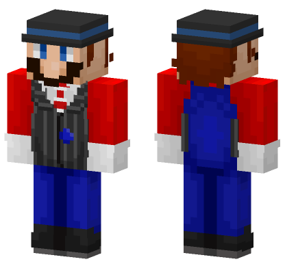 Business Mario Skin Minecraft Bedrock skin