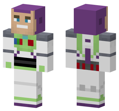 Buzz Lightyear Skin Minecraft Bedrock skin