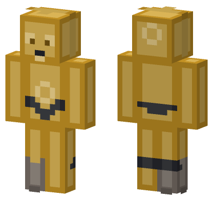 C3PO Droid Skin Minecraft Bedrock skin