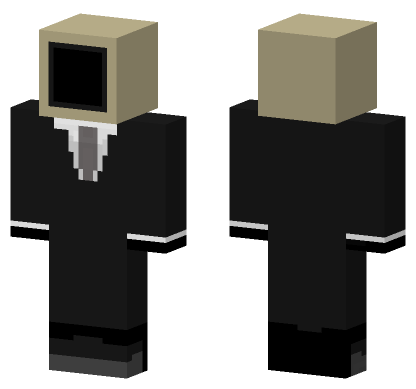 Cameraman Skin Minecraft Bedrock skin