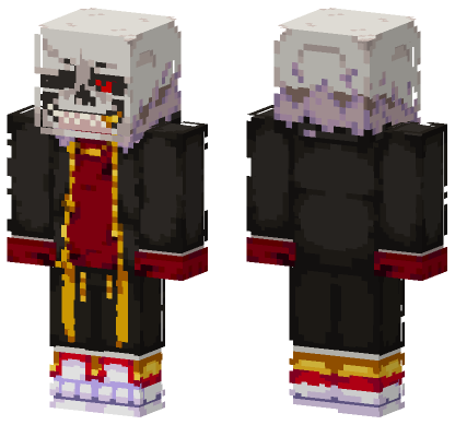 Canon Underfell Sans Minecraft Bedrock skin