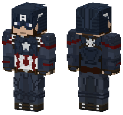 Captain America Civil War Minecraft Bedrock skin