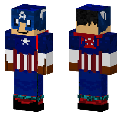 Captain America Skin Minecraft Bedrock skin
