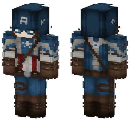 Captain America Skin Minecraft Bedrock skin