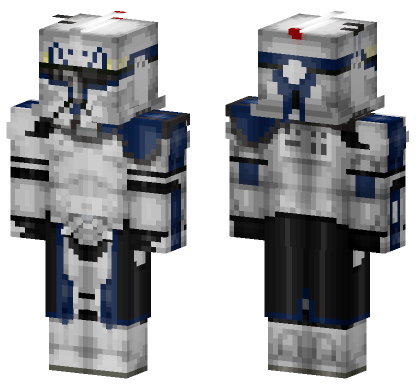 Captain Rex Phase I Armor Minecraft Bedrock skin