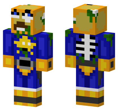 Captain Zombie Skin Minecraft Bedrock skin
