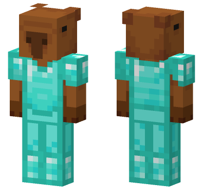 Capybara Diamond Skin Minecraft Bedrock skin