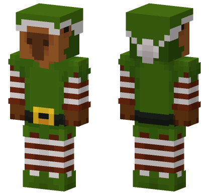 Capybara Elfo Minecraft Bedrock skin