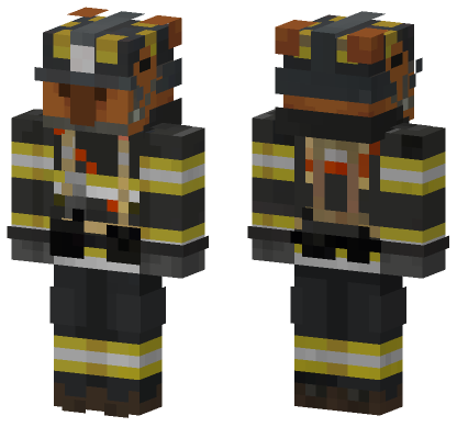 Capybara Firemen Minecraft Bedrock skin