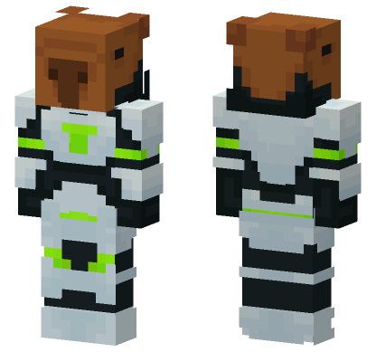 Capybara Mecha Pilot Minecraft Bedrock skin