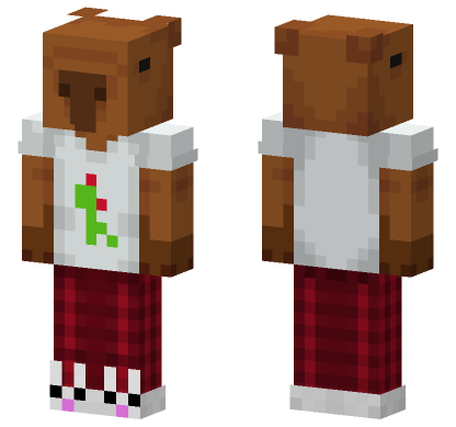 Capybara Pajamas Minecraft Bedrock skin
