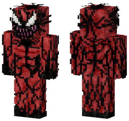 Carnage Comic Book Minecraft Bedrock skin