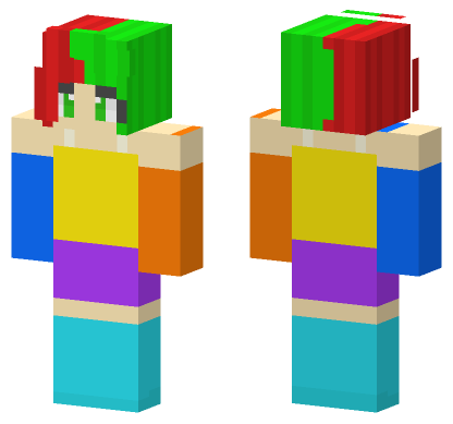 Caroline Tetris Minecraft Bedrock skin