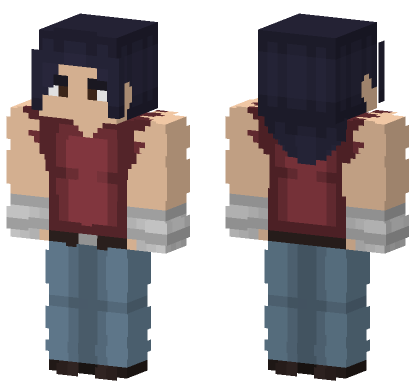 Casey Jones Redesign Unmasked Minecraft Bedrock skin