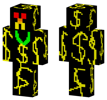 Cash Man Minecraft Bedrock skin