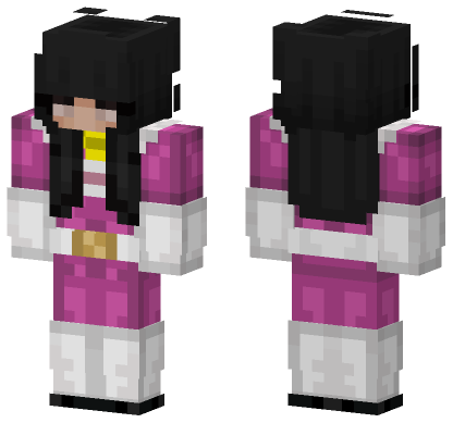 Cassie Pink Ranger Minecraft Bedrock skin