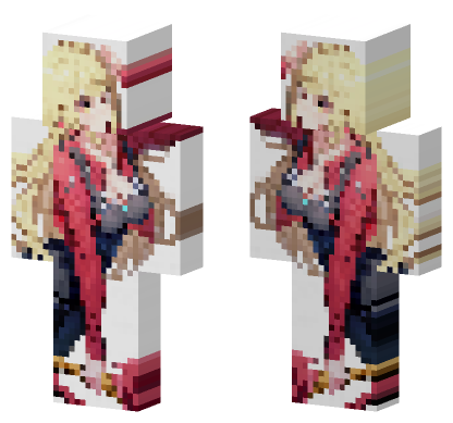 Casual Mythra Minecraft Bedrock skin