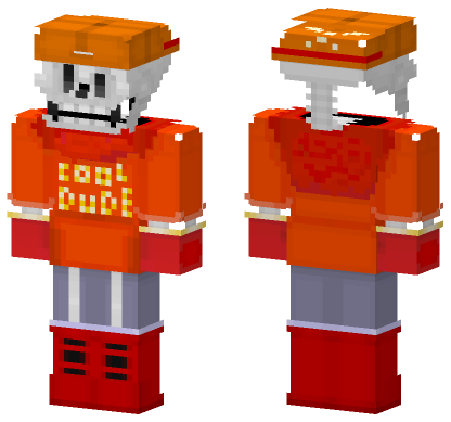 Casual Papyrus Minecraft Bedrock skin