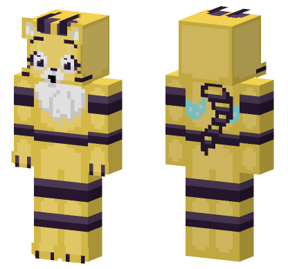 Cat Bee Minecraft Bedrock skin