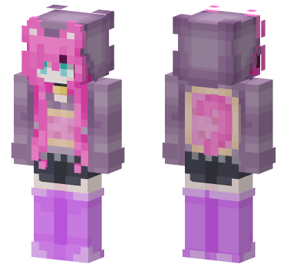 Cat Girl 7 Minecraft Bedrock skin