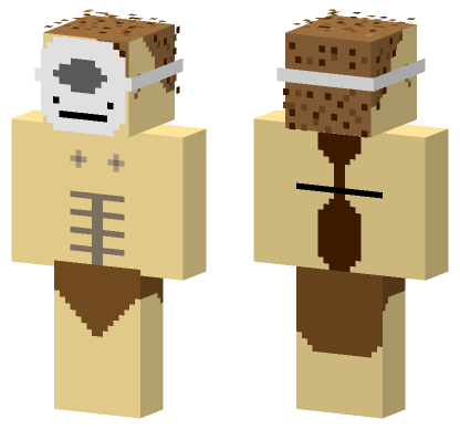 Caveman Dave Fixed Version Minecraft Bedrock skin